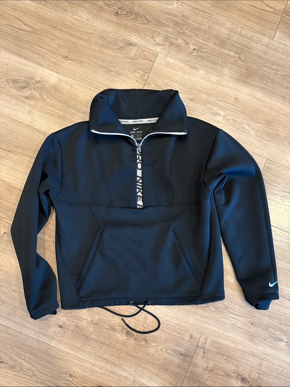 Nike Black Dri-FIT Quarter-Zip Pullover Hoodie